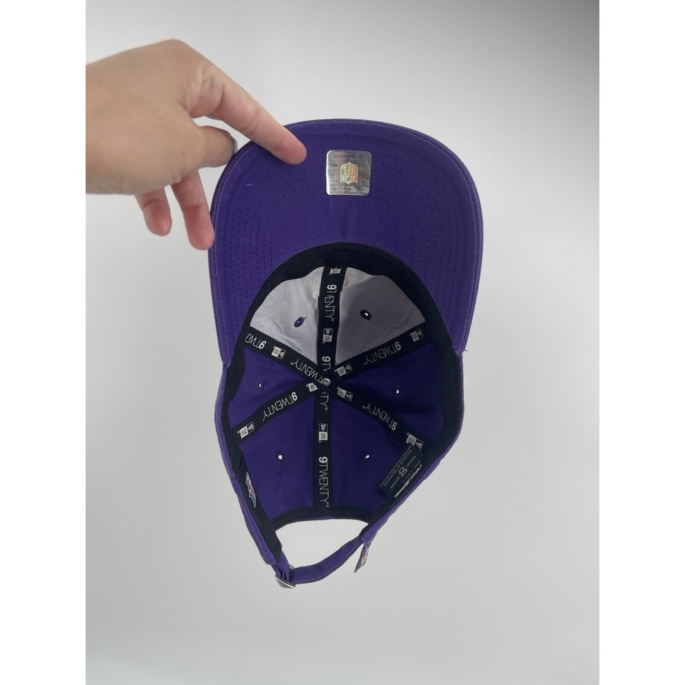 New Era Minnesota Vikings Women's 9TWENTY Purple Strapback Hat NFL Cap OSFA - Picture 7 of 10